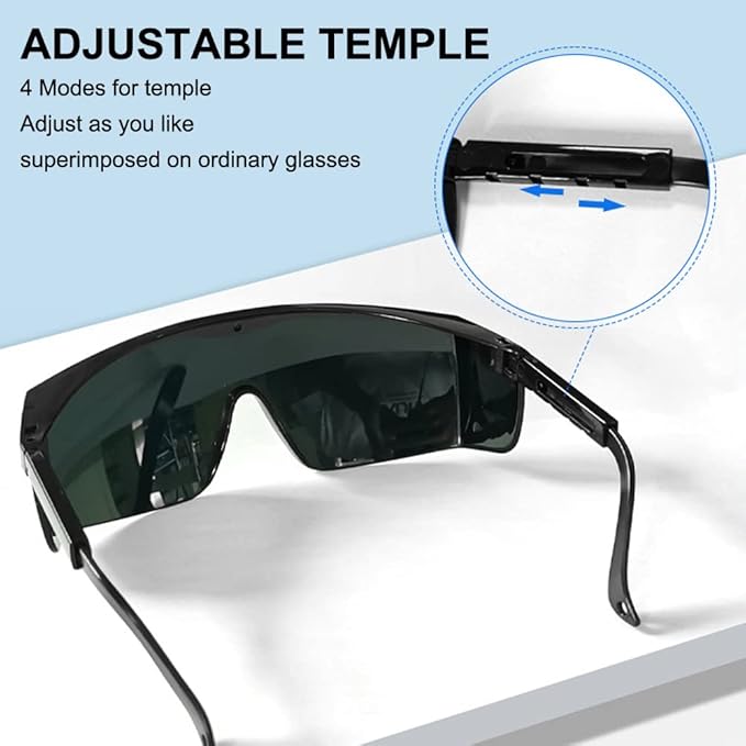 mozeeda IPL 190nm-2000nm Laser Safety Glasses, Red Light Therapy Goggles For Laser Cosmetology Operator Eye Protection And Laser Hair Removal Treatment
