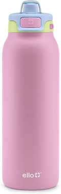 Ello Pop & Fill Insulated Stainless Steel Water Bottle with Quick Fill Lid, Leakproof Locking, Sip or Chug Spout, BPA-Free, Double Wall Vacuum Insulated for Sports, Travel & School- 22oz / 32oz / 40oz