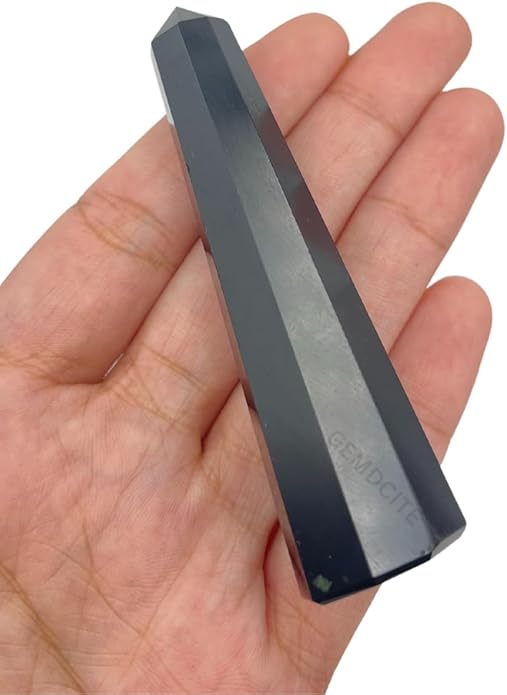 WholesaleGemShop 3 Inch Gemstones Obelisk Tower Jumbo Facet Aura Rock Crystal Natural Polished Earth Wand Spirit