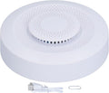 Smart Air Quality Monitor WiFi Enabled VOC CO2 Temperature Humidity Detector for Home Office PVC 3.5 Inch