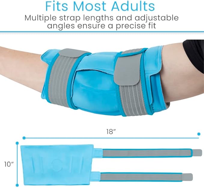 Arctic Flex Elbow Ice Pack Wrap for Tendonitis & Tennis Elbow - Reusable Hot & Cold Brace Sleeve for Women & Men - Gel Ice Pack for Golfer's Elbow, Bursitis, Swelling & Post-Surgery Recovery