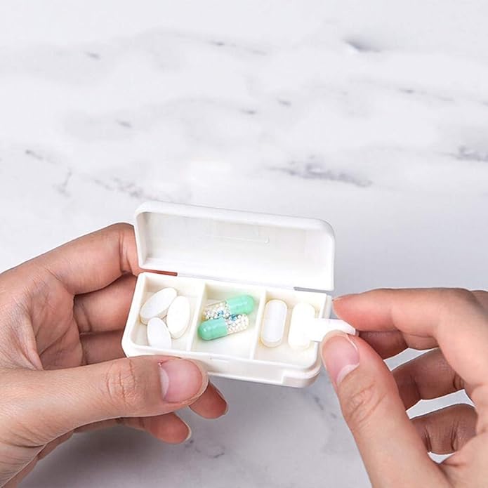 Mini Pill Medicine Box Holder Storage Organizer Container Case Portable