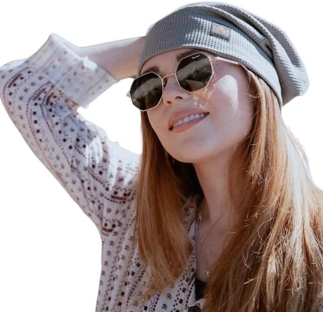 Gracie & Roo EMF Protection Mens/Womens Hat Beanie, Radiation and Wi-Fi Shield, 100% Silver Lining