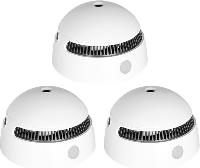 10-Year Battery Smoke Detector for Home | 85dB Fire Alarm, Military-Grade Photoelectric Sensor Reduces 70% False Alarms | CE/UL Globally Certified | Easy Install (Adhesive/Screws) (3)