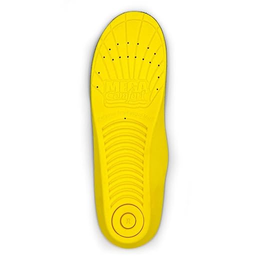 MEGAComfort Personal Anti-Fatigue Mat (PAM)® Insole Yellow/Black Women's 5-7 Medium