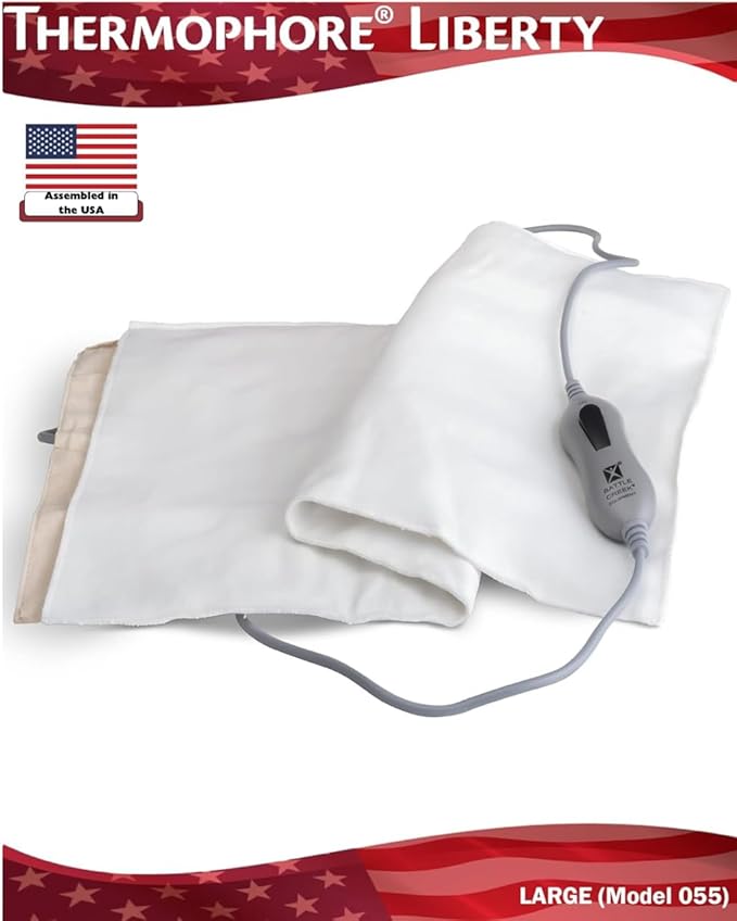 Assembled in The USA - Thermophore Liberty - Moist Heating pad for Arthritis, Back, Neck, Shoulder Pain and Cramps Relief - Electric with auto Shut Off, Large 14" x 27"