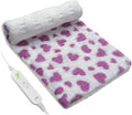 ZXU Heating Pad for Back Pain Relief, Ultra Soft Sherpa Heating Pad for Cramps Relief with 12 Heat Setting and Auto Shut Off Function, Moist Heat Option, Machine Washable, Stay on Electric Heated Pad