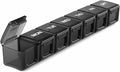 Pill Organizer Daily Case US Stock Weekly Portable Extra Large 7 Day Box Black