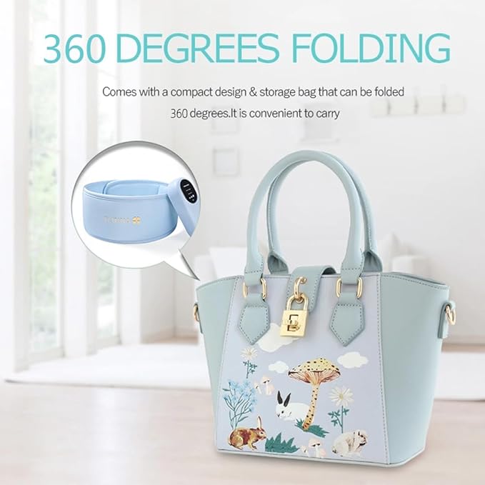 Head Massager,Scalp Massager,Relief Headaches,Fatigue,Stress,Sleep aid,Hangover with Airbag Kneading,Constant Temperature Hot Compress for Head (Sky Blue)