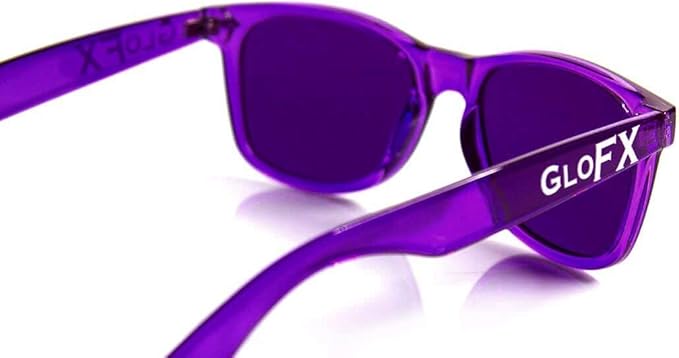 GloFX Violet Color Therapy Glasses Chromotherapy Mood Enhancing Glasses