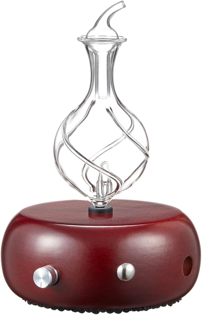 Nebulizing Pure Essential Oil Aromatherapy Diffuser, Premium Home & Professional Use, No Heat, No Water, No Plastic – Dark Radiance by Organic Aromas
