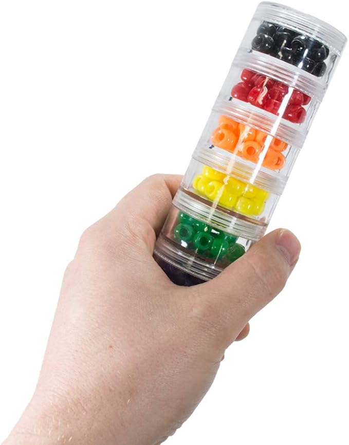 GMS Small 7 Day Stack-able Pill Organizer Case for Medication, Vitamins, and Supplements with 7 Lids - one for Each Portable and Removable Container (Clear)