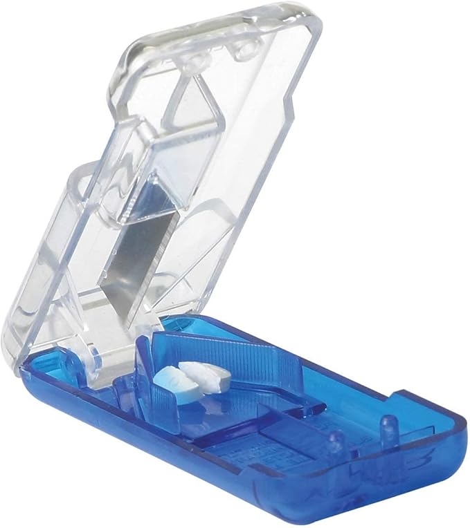 EZY DOSE Pill Cutter, Splitter, Dispenser with 7-Day Pill Organizer, Vitamin Planner, and Medicine Box