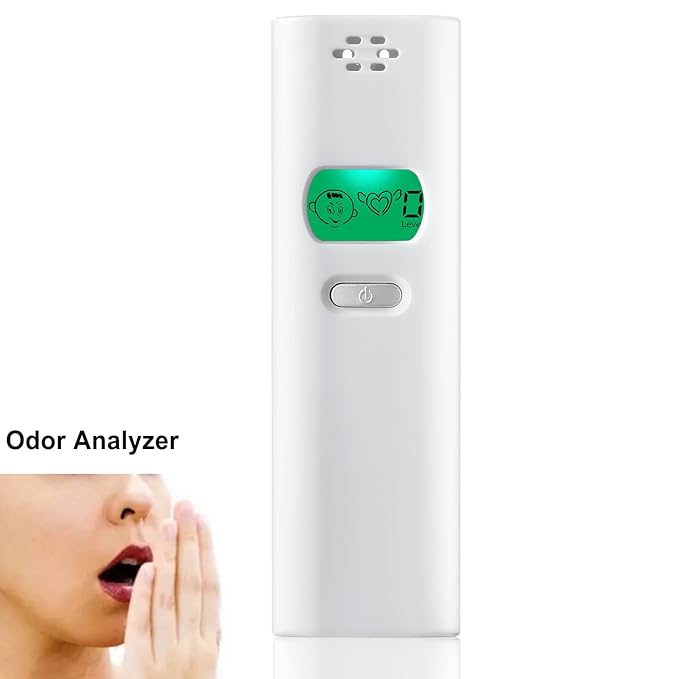 Bad Breath Tester Professional - Oral Odor Monitor Tool, Portable Breath Smell Analyzer & Checker for Personal Cavity Testing
