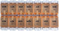 Healthaccessories Spanish Pill Box 7 Day Twice-a Day AM PM Weekly Pill Planner Organizer - Large Compartment Pill Boxes Store medications for Entire Week. Easy See Through. (Orange). para un semana.