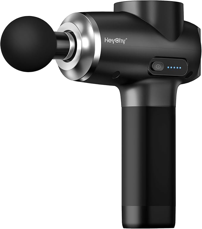 Professional Muscle Massage Gun Deep Tissue, Portable Handheld Massager with 5 Speeds and 5 Heads, Percussion Back Body Masajeador 12mm Amptitude for Athletes, FSA Eligible & HSA Approved