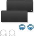 Grounding mat kit (2 Packs) -2 grounding Pads (11.8 x 23.6 "), 2 Straight Ropes (15 feet), and 2 grounding Wrists - Improves Sleep Quality and relieves Pain