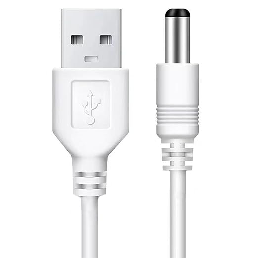 WZ 2 Pack USB Charging Cable for Hydrogen Water Generator Bottle, USB to DC Charger Cord Replacement for Hydrogen Water Ionizer Machine, 3 2/7 ft Cable Length