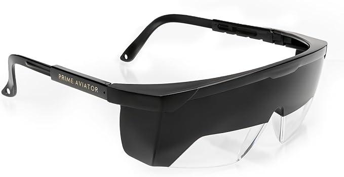 FOGGLES IFR Flight Training Glasses - Pilot Training & Simulating IMC, Sun Glare Protection, Adjustable Temples for Comfort, Blockalls, Hard Case