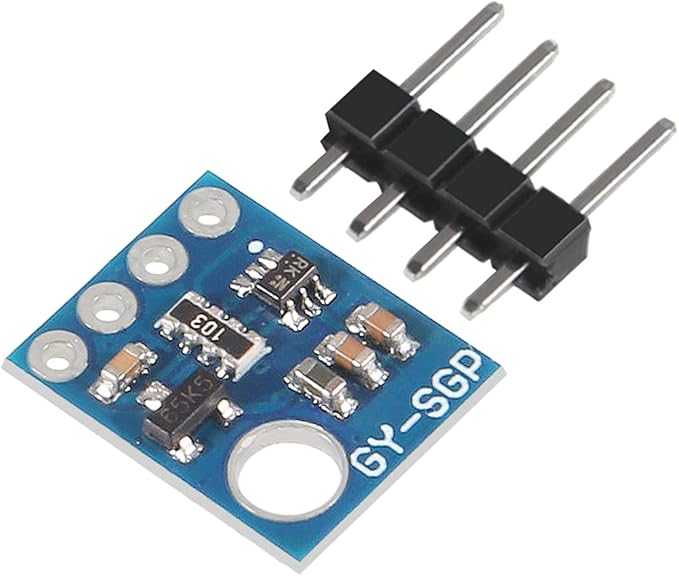 2PCS SGP30 Air Measurement Gas Sensor TVOC/eCO2 Air Quality Carbon Dioxide Detector to Replace CCS811 Carbon Dioxide CO2 VOCs Air Quality Gas Sensor Module for Arduino 2PCS
