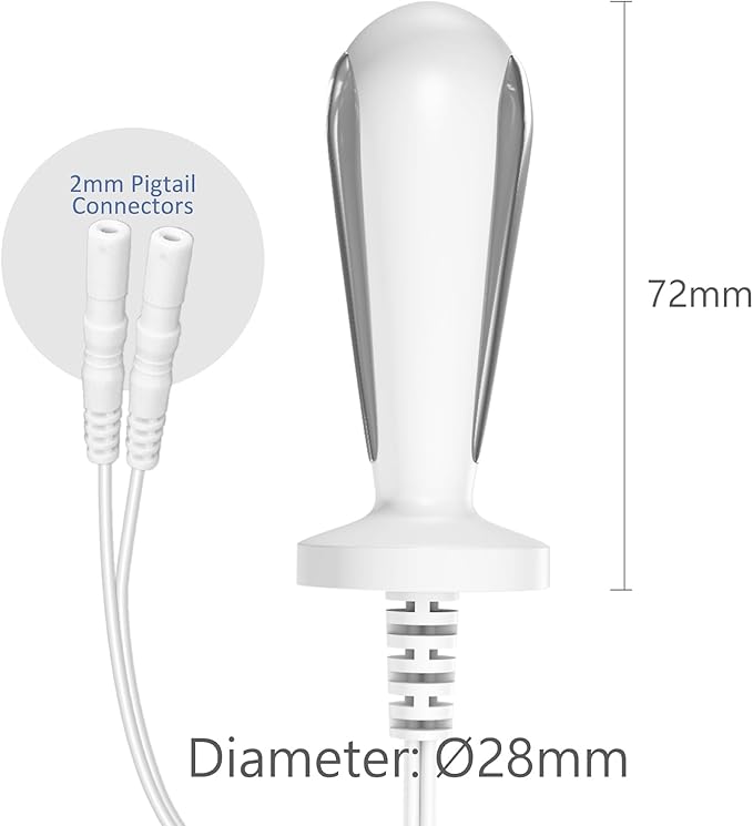 iStim PR-02 Probe for kegel Exercise, Pelvic Floor Electrical Muscle Stimulation, Incontinence - Compatible with Incontinence EMS Machine