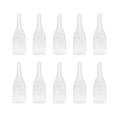 Elitzia Four Types Of Blackhead Absorbing Glass Tube Types Multiple Use Beauty Machine Accessories 10/set Of The Same Type ETD215SA (Flat Shape)