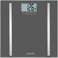 Taylor Digital Body Composition Scale, Bathroom Scale for Body Weight, Measures Body Fat, Body Water & Muscle Mass, 8 User Recognition, Normal & Athlete Modes, 400 lb Capacity, Black