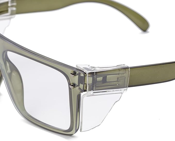 Photochromic Anti Bluelight UV400 Auto-Darkening Clear to Smoke Lens Transitional ANSI Z87.1 Safety SunglassesGlasses