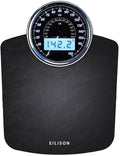 EILISON Highly Advance 2-in-1 Digital & Analog Weighing Scale for Body Weight-400lbs, 4 High Precison GX Sensor Accurate, Thick Tempered Glass, Extra Large Display (New Black)