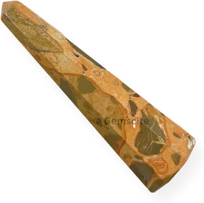 WholesaleGemShop 3 Inch Gemstones Obelisk Tower Jumbo Facet Aura Rock Crystal Natural Polished Earth Wand Spirit