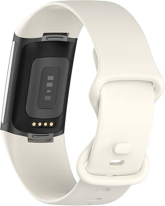 Compatible with Fitbit Charge 6 Bands, Replacement Soft Silicone Watch Straps Soft Wristband for Fibit Charge 5/Charge 6 Fitness Tracker Women&Men (Small)