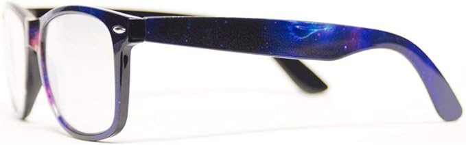 GloFX Ultimate Diffraction Glasses - Galaxy - 3D Prism Rainbow Effect - Great Edm, Festival, Concert, Fireworks, Christmas Lights, and Rave Accessory - Galaxy Frames