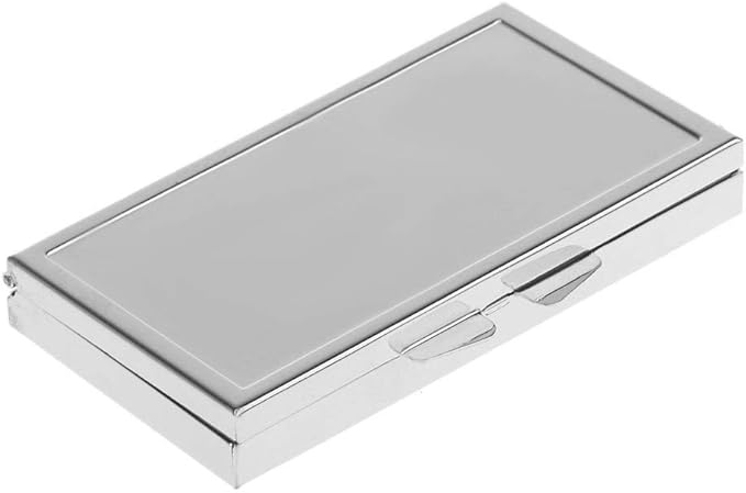 Mini Travel Metal Pill Box Medicine Organizer Container Tray Box Case Storage 3 Slot