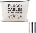 Charging Cable Organizer Pouch Bag Travel Elastic Silicone Cable Straps Cord Organizer Anti Loss Portable Earphone Plug Charger Storage Bag Data Cables Protector Cover Charge Cord Tie Wraps Protection