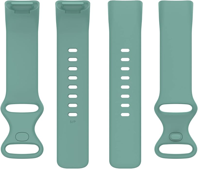 Compatible with Fitbit Charge 6 Bands, Replacement Soft Silicone Watch Straps Soft Wristband for Fibit Charge 5/Charge 6 Fitness Tracker Women&Men (Small)