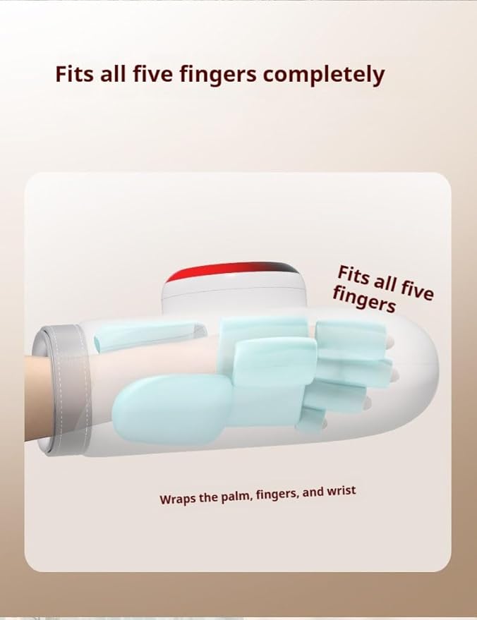 Hand Massager with Heat and Air Pressure – Hand and Finger Massager with Heat and Vibration for Relaxation, Comfort, and Gifts
