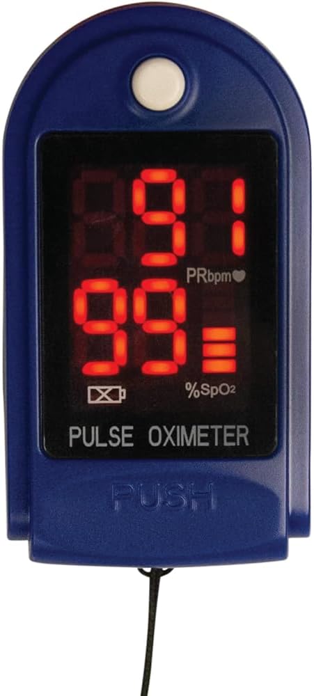 Roscoe Medical Finger Pulse Oximeter Oxygen Saturation Monitor - Pulse Ox Fingertip o2 Monitor for Pediatric and Adult - Sports and Aviation Use Only