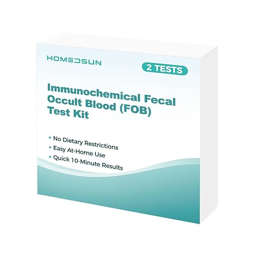 2 Pack Immunochemical Fecal Occult Blood (iFOB) Screening Kit Easy to Use at Home Colorectal Health Test