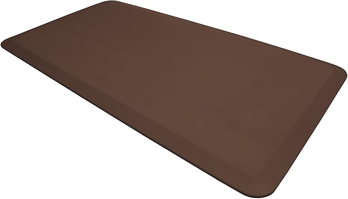 New Life by GelPro Professional Grade Anti-Fatigue Kitchen & office Comfort Mat, 20x48, Earth ¾” Bio-Foam Mat with Non-Slip Bottom For Health & Wellness