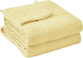 yescool Weighted Blanket for Adults (15 lbs, 60" x 80", Yellow) Cooling Heavy Blanket for Sleeping Perfect for 140-160 lbs, Queen Size Breathable Blanket with Premium Glass Bead, Machine Washable
