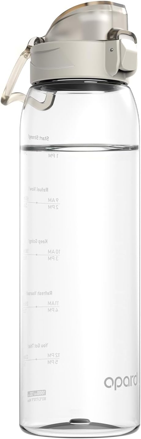 Opard 30oz/32oz Sports Water Bottle with Leak Proof Flip Top Lid BPA Free Tritan Reusable Plastic for Gym and Outdoor, Travel Water Bottle