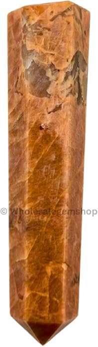 WholesaleGemShop 3 Inch Gemstones Obelisk Tower Jumbo Facet Aura Rock Crystal Natural Polished Earth Wand Spirit