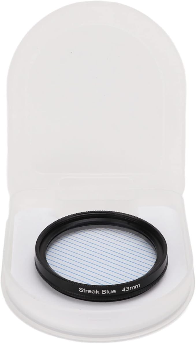Zyyini Blue Streak Special Effects Filter, 46mm, Aluminum Alloy, Optical Glass, Blue, Prism Effect