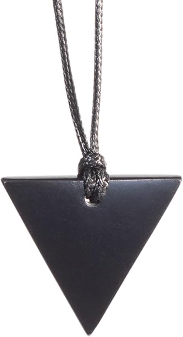Shungite Pendant Necklace - Harmonizing Shield Defense - Wearable Shungite Crystal for Stress Down and Vitality Up - Shungites Stones from Russian Mine