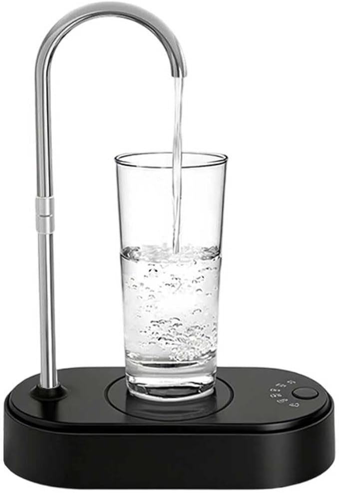 Desktop Water Dispenser for 5 Gallon Bottle, Automatic Countertop Water Dispenser, 6 Dispense Modes, USB Rechargeable, Universal Water Jug Pump for Home, Office, Kitchen, Camping