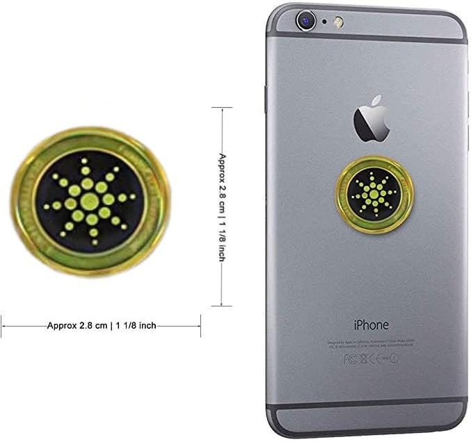6 Golden EMF Stickers Blocker Neutralize Protection for Cell Phones case and Electronic Devices WiFi 5G