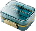 1 Pack Travel Pill Organizer, 7 Compartments Pill Box, Daily Portable Pill Case to Hold Vitamins, 3 Inches Pill Container for Pocket Purse Medicine Organizer