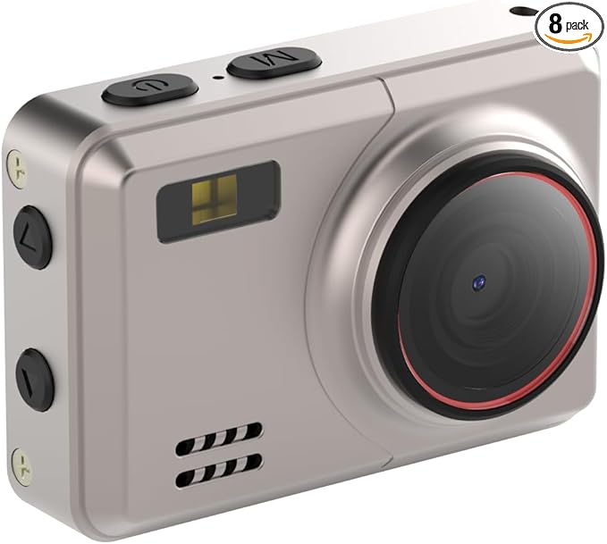 Retro Mini Digital Camera 1080P HD Video Recorder，Portable Keychain Video Camera with 32GB Card,and 0.96”IPS Screen,Ultra-Portable Tiny Camera for Travel Photography/Vlog/Night Shots (Gold)