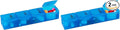 Acu-Life Daily Pill Organizer, Vitamin Case, and Medicine Box, 4 Times a Day, Blue, Made in the USA (Pack of 2)