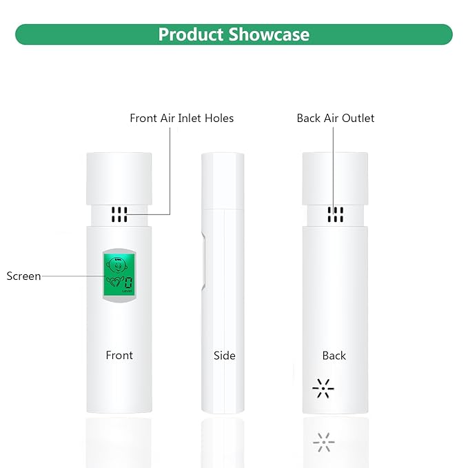 Oral Odor Breath Detector Portable Oral Odor Breath Checker Rechargeable Bad Breath Freshening Tester, Professional Breath Odor Detector Tool for Personal Oral Freshness Testing